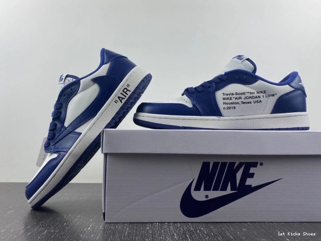 1st Kicks AIR CUSTOM TRAVIS DM7890-101 X X SCOTT OFF-WHITE 1 JORDAN 0703